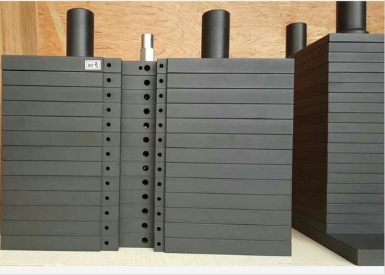 Black Paint Coated Gym Weight Stack 12'' * 4'' * 0.75'' Size for Professional Workouts